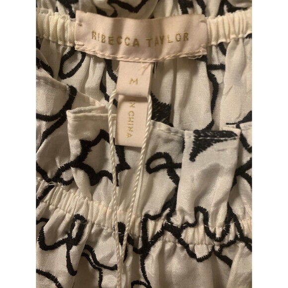 🔥HP🔥NWT Rebecca Taylor Floral Embroidered Sleeveless Silk Blend Sleeveless Top - Picture 8 of 10